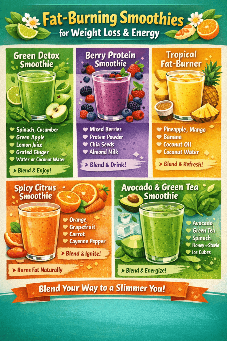 Recipes for Fat-Burning Smoothies for Weight Loss and Energy