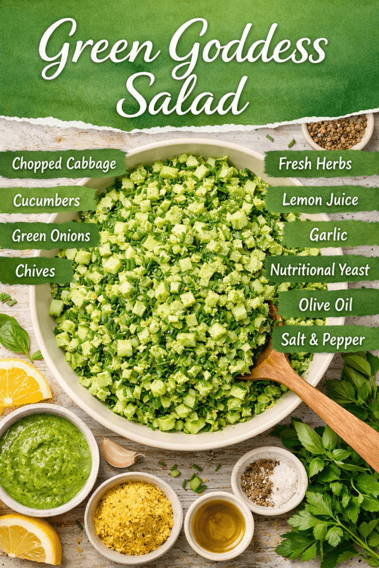 Crunchy, creamy, and perfectly scoopable, Green Goddess Salad took social media by storm for good reason.